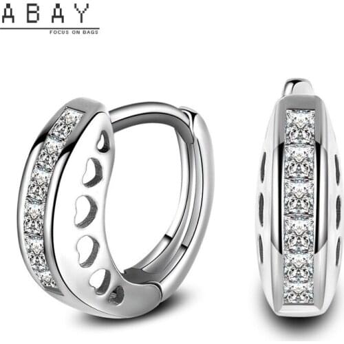 S925 Silver Face Men Women New Ear Buckle Super Flash Single Drainage Rhinestone AAA Zircon Temperament Earrings Wholesale Trend