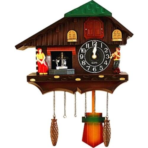 Nordic Cuckoo Wall Clock Retro Silent Pendulum Clock Shabby Chic Clocks Wall Home Decor Watch Home Relogio De Parede Gift FZ683