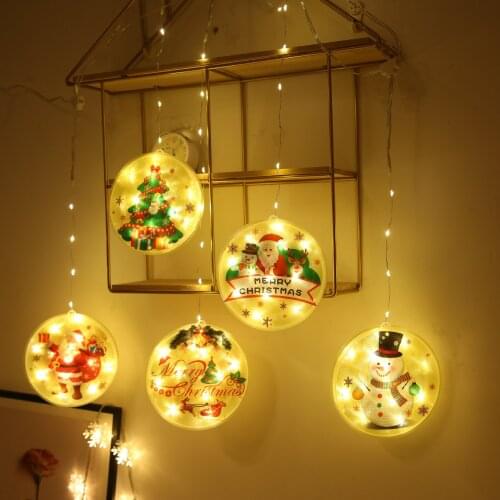 LED Light Decoration Accessories Christmas Hanging Lights USB Plug Holiday Lamp Merry Christmas LED Lamps Home Christmas Decor