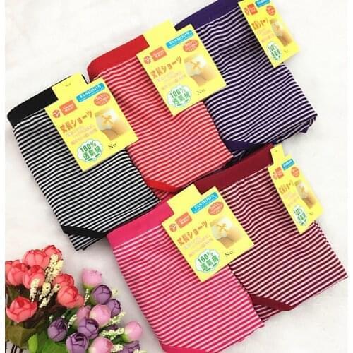New Wholesale 10Pcs/lot Breathable Cotton Striped Underwears Women Panties Plus Size XXL-6XL lingerie Intimates womens briefs