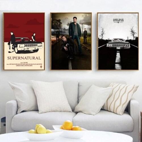 TV Play Series Supernatural Nordic Canvas Painting Posters Prints Wall Art Picture Bedroom Living Room Sofa Wall Home Decor