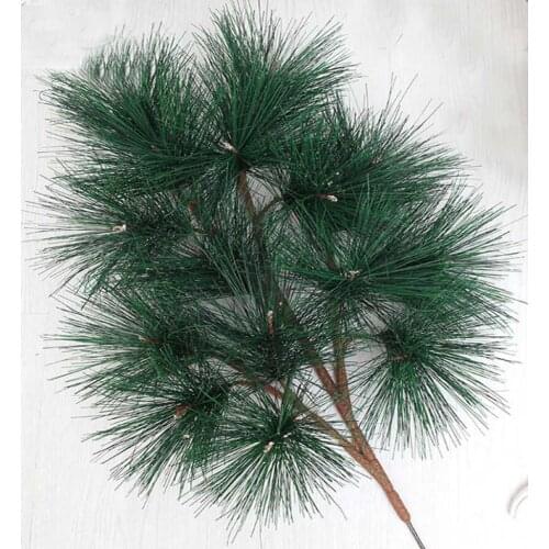 Green Pine Tree Branch Artificial Plastic Tree Branch For Wedding Party Home Hotel Venue Decoration