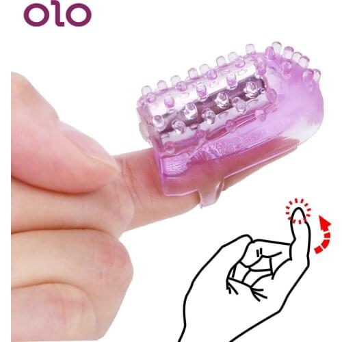 OLO Finger Vibrator Dildo Mini Jumping Eggs Nipple Clitoris Stimulator Waterproof Vaginal G-spot Massager Sex Toys For Women