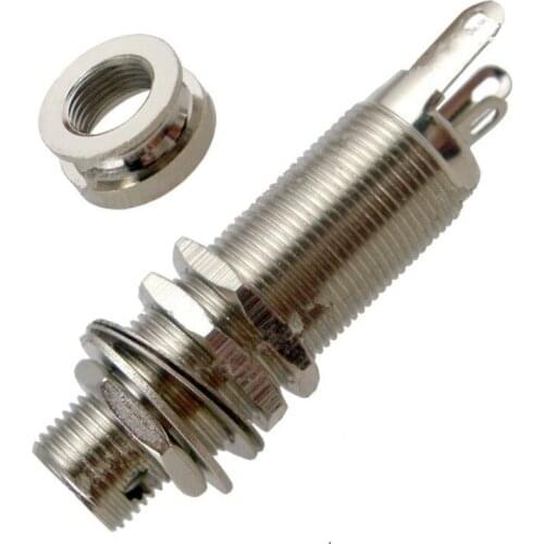 Copper silver Guitar Strap lock electric guitar bass Pickup socket guitar output socket interface guitar accessories parts