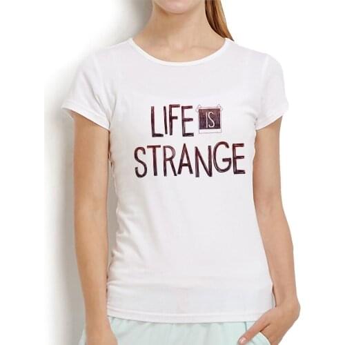 Life is strange logo funny t-shirt women 2019 summer new white casual femme short sleeve t shirt high definition print