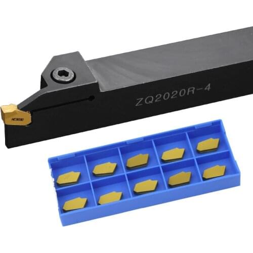 ZQ1616R-2 ZQ2020R-2 ZQ2525R-2 Grooving CNC Lathe Machining Cutting Toolholder Metal Grooving Blades Parting Cutter Boring Tool