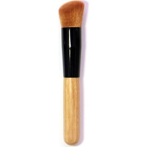 1pc wood handle Makeup Brush Cosmetic Flat Angled For Facial Concealer Foundation Eye shadow Powder Liquid brush