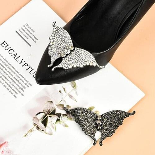 1PC Crystal Decorations Shoes Clips Bridal Wedding Party Shoes Accessories Women Elegant Shoes Ornament
