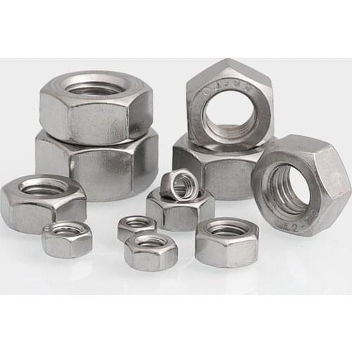 10Pcs British Standard BSW Inch Hex Nuts 304 Stainless Steel Hexagon Nut 1/2 1/8 3/16 5/32