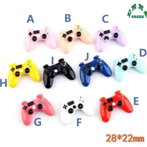 Cabochons Flatback lovely Game Pad Charm for phone cases 10pcs Resin Cabochon for DIY Accessories Embellishment