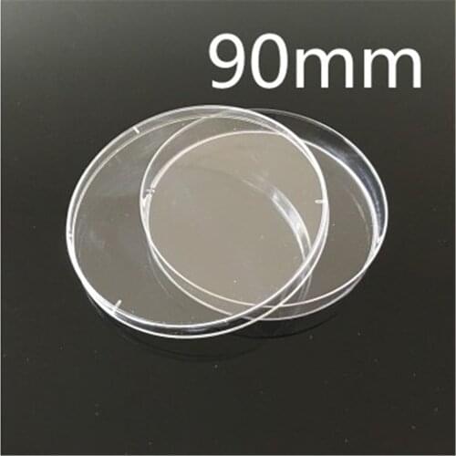 10pcs /lot High Quality Plastic Petri Dish for Lab Plate Bacterial Yeast Diameter 90MM Height 15MM