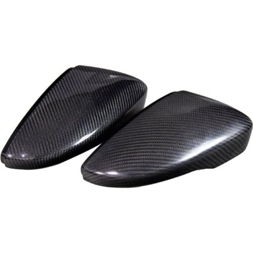 2PCS Carbon Fiber Rearview Mirror Housing Covers For VW Scirocco 2009-2017
