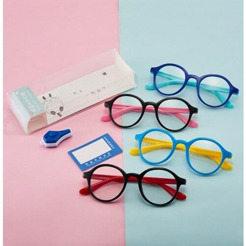 2020 blue light kids glasses anti blue llight cilicone baby frames