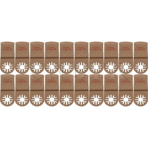 CNBTR CNBTR 20pcs 32mm E type Carbide Oscillating Grit Multi Tool Universal Saw Blade