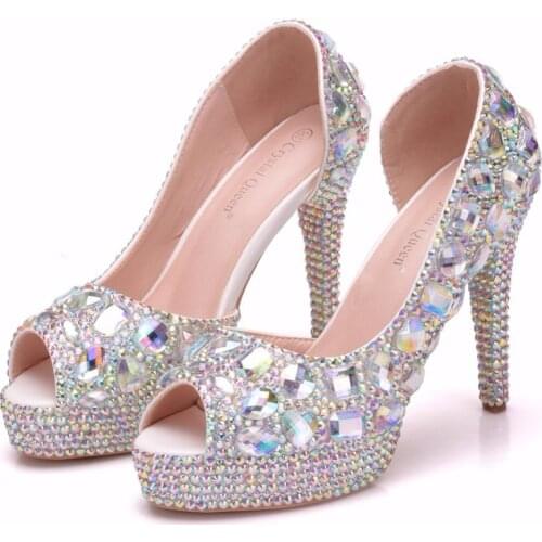 Crystal Queen Wedding Shoes For The Bride