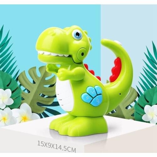 Dino with Voice Recorder and Torch Multi-Coloured Baby Interactive Dinosaur Toy Early Educational Baby Musical Toy