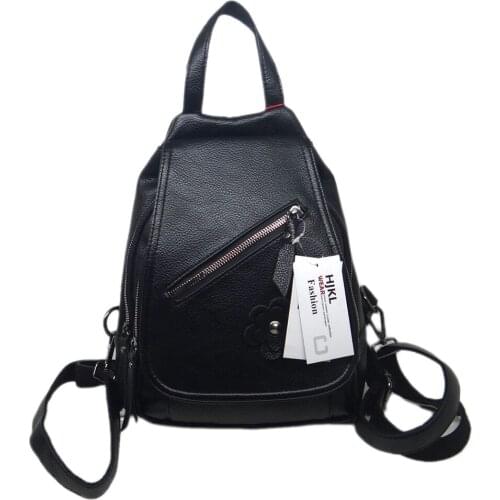 Zipper Designer Women Backpack Genuine Leather Ladies Bagpack totes Modern Stylish Real Leather Designer Casual