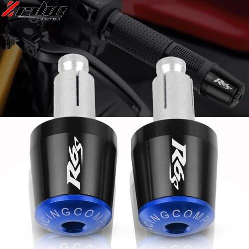 For Yamaha YZF R6 YZF-R6 R6S R 6S 2003 2004 2005-2008 Motorcycle Accessories 7/8" 22MM Handlebar Hand Grips Handle Bar End Cap