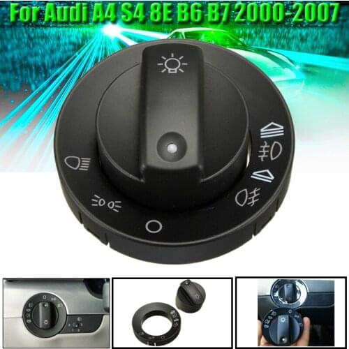 1Pc Car Headlight Fog Light Switch Repair Kit Cover Cap 8E0941531 8E0941531A 8E0941531C For Audi A4 S4 8E B6 B7 2000-2007