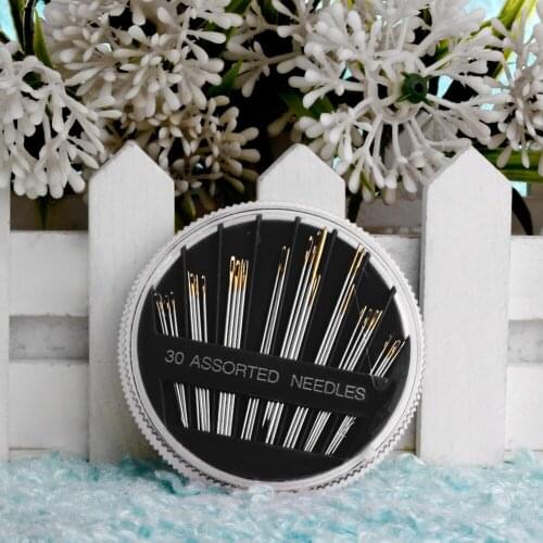 L10930PCS Assorted Hand Sewing Needles Embroidery Pin Mending Craft Quilt Sew Case