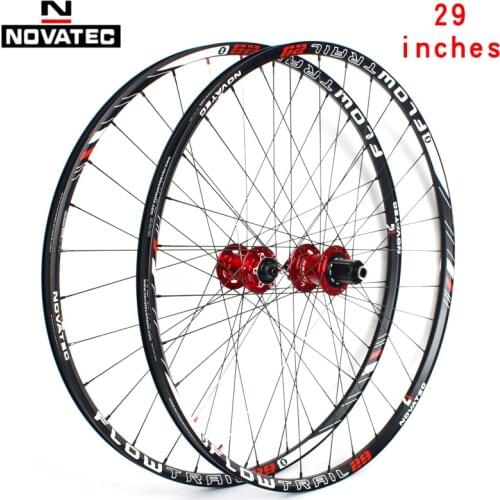 Novatec mountain bike wheel set MTB 29 inch bearing aluminum alloy 7-11S disc brake 32H bucket axle bicycle wheel