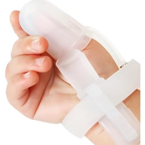 Non-Toxic Silicone Baby Nipple Thumb Sucking Stop Finger Correction Stop Kit Bite Thumb Guard To Sucking Treatment N4T4