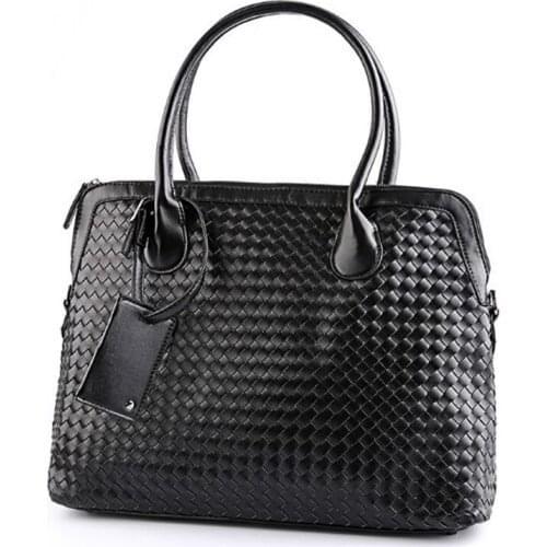 New style big bag Mens casual handbag Korean fashion woven bag Trendy mens briefcase