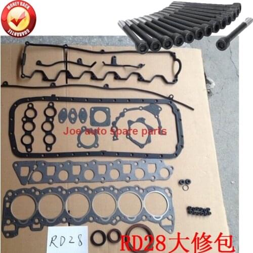 RD28 complete Engine Full gasket set kit cyliner head screw bolt nuts for Nissan LAUREL PATROL GLORIA 2826cc 2.8 D TD 2.8L