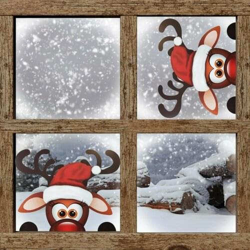 Christmas Snowflake Window Sticker Christmas Wall Stickers Wall Decorations Room Year For Home Drop Decals New Christmas 20 Q0W8