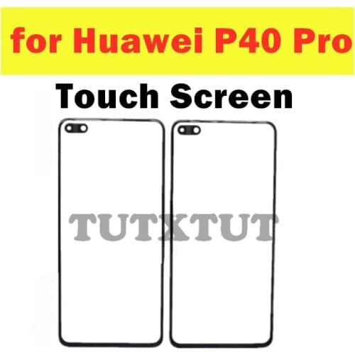 For Huawei P40 Pro Touch Screen Glass Sensor Panel Front Glass Panel Digitizer Touchpad Repair Spare Parts