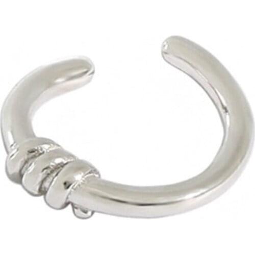 SILVERHOO S925 Sterling Silver Minimalist Knot Weaving Rings Atmospheric For Women Fashion Jewelry Best Selling Christmas Day