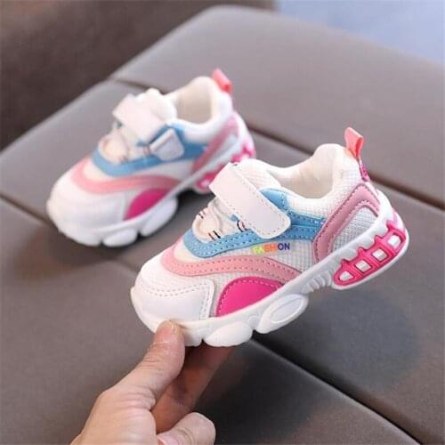 Disney spring and autumn period and the new 2021 boys shoes breathable mesh shoe girl running torre shoes childrens shoes