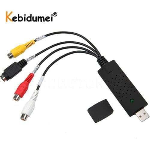 USB Video Capture Card Adapter TV DVD VHS Captura De V Deo Card Audio AV For Computer/CCTV Camera USB 2.0 HD Capture For Windows