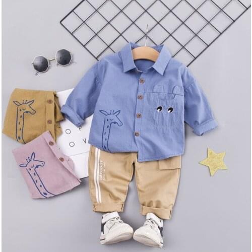 2020 Spring Autumn Fashion Girls Lattice Sailor Collar Casual Pants 2Pcs/sets Infant Sport Tracksuit Children Clothing Kid Suit