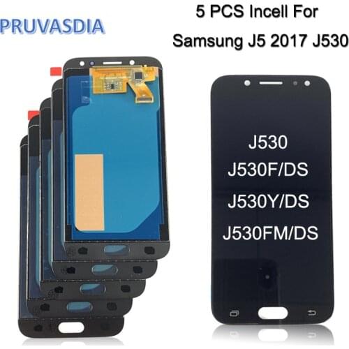 5 Wholesale LCD For SAMSUNG Galaxy J5 Pro 2017 J530 J530F J530FM SM-J530F J530G/DS LCD Display Touch Screen Digitizer Assembly