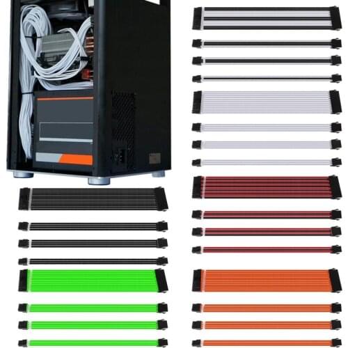 1Set 30/40cm A-TX Basic Extension Cable PC GPU CPU Power Supply Wire Computer Connectors 24-PIN 8-PIN 6PIN 4+4PIN