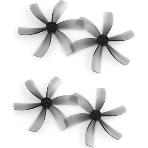 2pair HQ Prop Dia 63mm Shaft Hole 1.5mm PC Paddle 6 Blades CW CCW Propeller for RC FPV Drone 2.5inch Duct Fan T63mmX6 Propellers