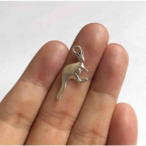 30pcs Charms Kangaroo Mom Pendants For Findings Jewelry Making Diy Necklace Earring Aesthetic Accessories Handmade Friend Gift
