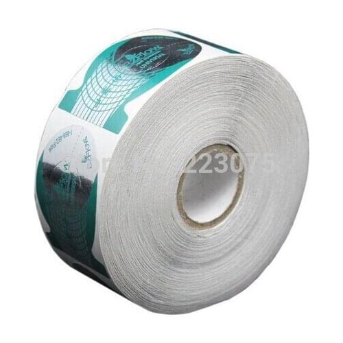 500 PCS NAIL ART GUIDE FORM FOR ACRYLIC UV GEL TIP EXTENSION TOOLS GREEN COLOR