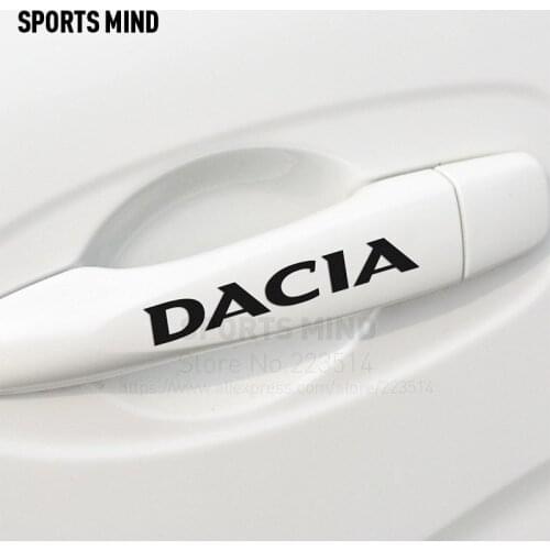 3 sets Automobiles & Motorcycles Door Handle Car Stickers For Renault dacia duster logan sandero lodgy dokker car accessories