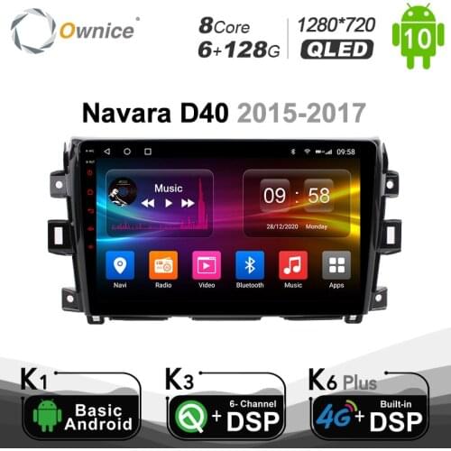Ownice Car GPS DVD Player Radio Android10.0 Octa Core For NISSAN Navara D40 2015 - 2017 Audio Head unit Sat Navi DSP 4G 6G+128G