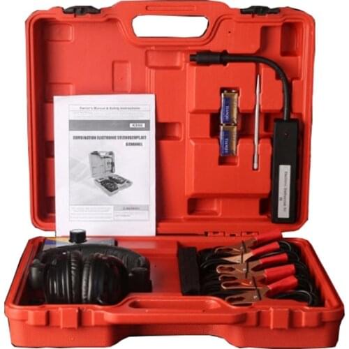 Car Combination Electronic Stethoscope Kit Auto Car Mechanic Noise Malfunction Diagnostic Tool Six Channel