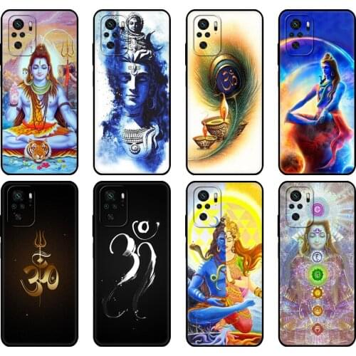 Black tpu Case For Xiaomi Redmi 9T Case Redmi Note 9T Note 10 Pro Case Lord Shiva Hindu God Buddha India Mahakal