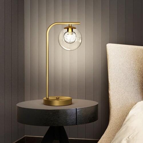 Europe Vintage Table Lamp For Bedroom Living Room Desk Lamp Home Study Glass Art Beside Night Lights indoor Lighting Luminaire