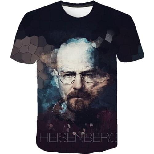 TV Series Breaking Bad 3D Printed T- Shirts Men And Women Fashion Casual Cool Popular Harajuku Short Sleeve Oversize Top Tees