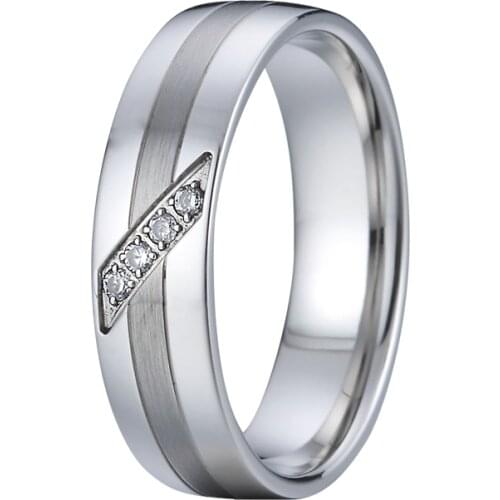 Stone ring White gold color womens rings christmas gift for Fiancee