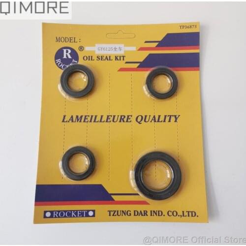 Engine oil seal set for 4 stroke Scooter Moped ATV QUAD GY6 125 152QMI 1P52QMI / GY6 150 157QMJ 1P57QMJ