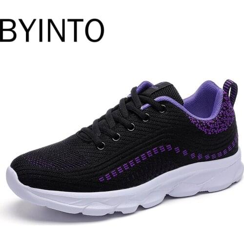 Big Size 35-42 Women Tennis Shoes Light Breathable Mesh Sport Sneakers Woman Comfortable Anti Slip Athletic Shoes Tenis Feminino