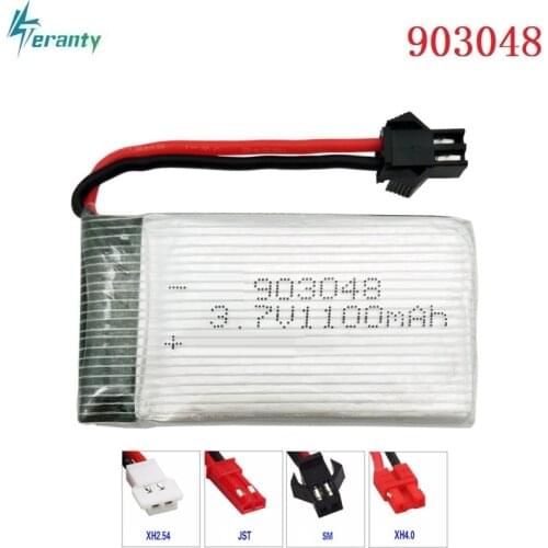 3.7V 1100mAH 20c Lipo Battery For X5SC X5SW T04 F28 HuanQi 859B Remote control helicopter batteries Li-po 3.7v battery 903048