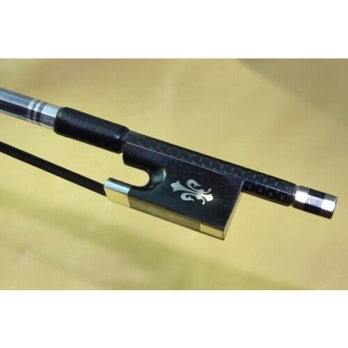 Carbon fiber violin bow , 4/4 size violin bow , ebony bow frog , violin parts